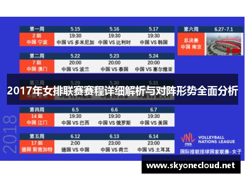 2017年女排联赛赛程详细解析与对阵形势全面分析